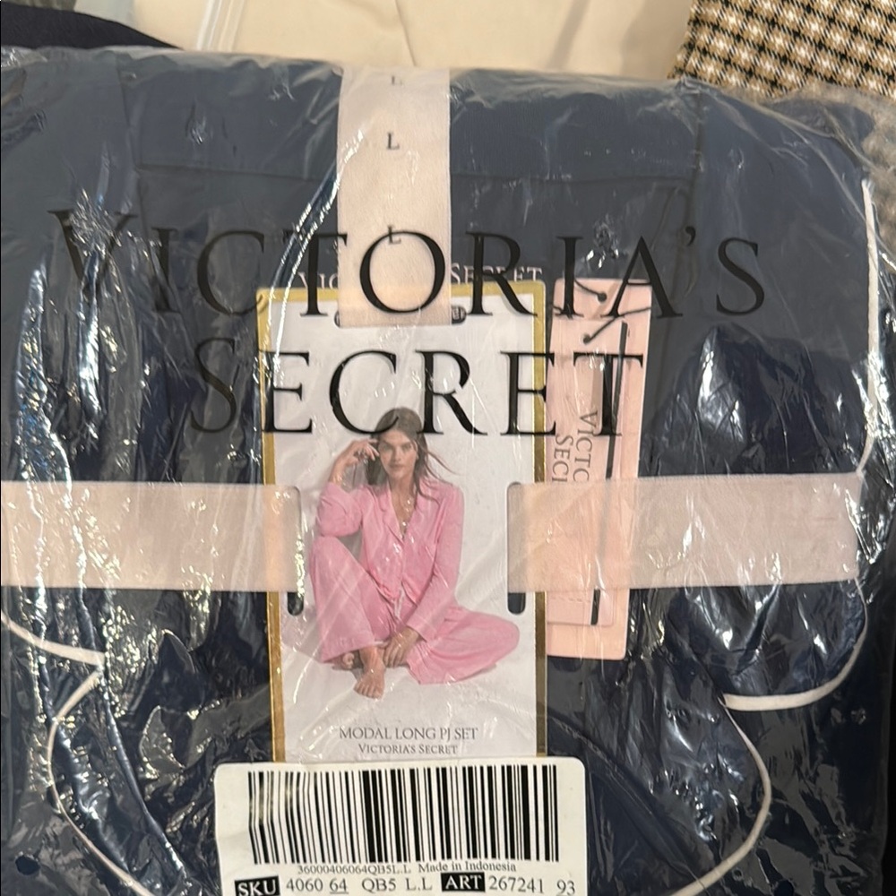 Victoria's Secret Blue Pajama Set Intimates Sleepwear